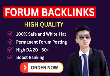 I will build powerful 10 forum backlinks through manual forum posting