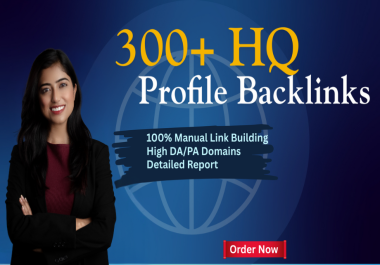 I will provide 50/25 manual profile backlinks to boost your Google ranking