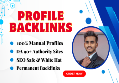 High DA PA Profile Backlinks Safe & Permanent