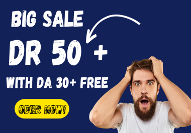 I will increase ahrefs dr domain rating 50+ with moz da