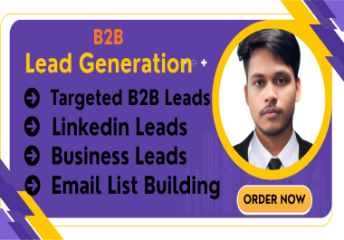 I will do b2b lead generation 100+