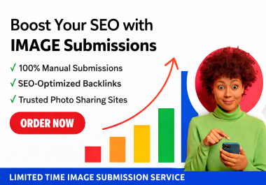 I will do manual 100 image submission backlinks to boost SEO safely