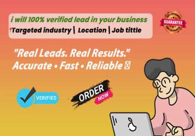 i will b2b lead generation expert email list building for business