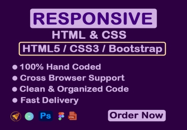Clean and Flexible Web Design Using HTML,  CSS and bootstrap