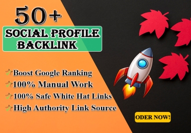 I will build 50 distinct,  excellent profile backlinks