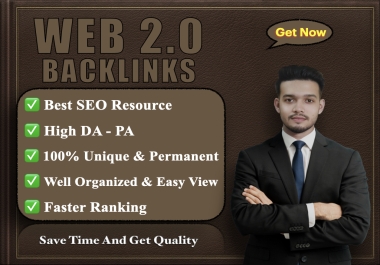 Latest Web 2.0 Backlinks,  will help to Ranking up Website. High DA-50+