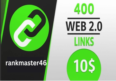 I Will create 400 High Quality Web 2.0 Dofollow Blog Backlinks