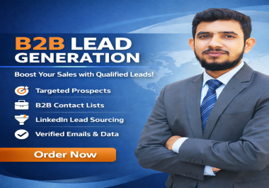 I Will Deliver High-Quality,  Verified B 2 B Niche Leads for Your Target Market