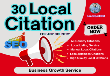 30 Local Citation Service Boost Local SEO & Business Ranking