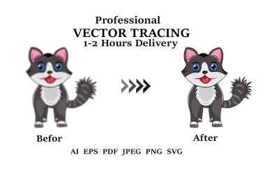I will do professional vector tracing,  image or logo tracing,  convert to vector ai