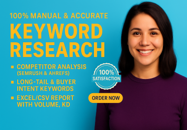 I Will Do Advanced Keyword Research,  Competitor Analysis & SEO Strategy to Rank Your Website Fast