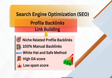 I will do 55 manual SEO backlinks and link building with high DA