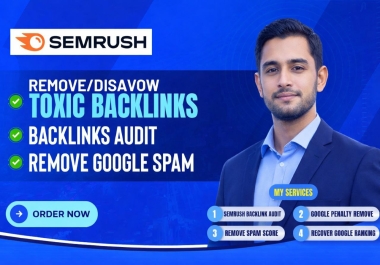 Remove Toxic Backlinks,  Disavow Links Recover Google Rankings SEO