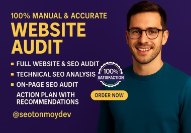 I Will Do a Complete Website & SEO Audit,  Technical Analysis & SEO Report with Action plan