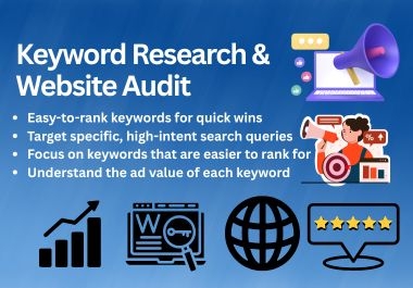 I will do extensive Website Audit & Keyword Research for your Website to improve SEO