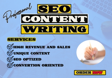 I will prepare professional,  clean and grammar-perfect content for any niche.