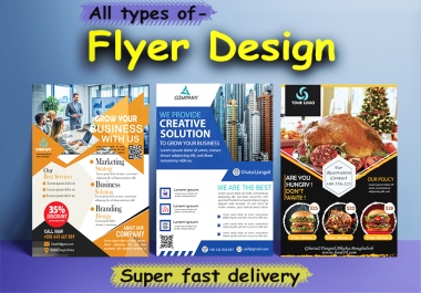 I will design a unique flyer,  poster or brochure
