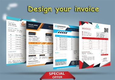 I will make invoice,  order form,  letterhead or price list design for your business