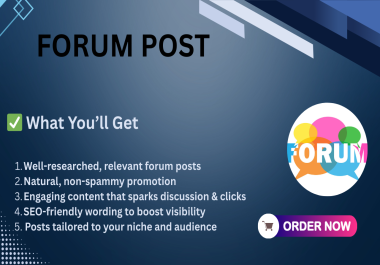 High-Quality Forum Content That Drives Traffic