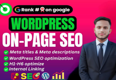 Professional WordPress On-Page SEO Optimization Rank Your Website Fast