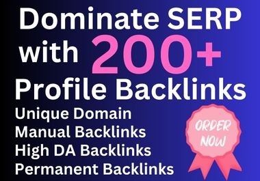I Will Manually Create High Quality 200+ Profile Backlinks for SEO Domination