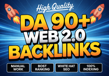 Top 50 Powerful High Quality Web 2.0 Backlinks And high DA PA