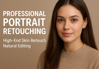 Professional Portrait Retouching High-End Skin Retouch Natural Editing