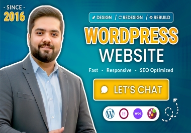 Build Rebuild Fix WordPress Website With Responsive Full Stack Redesign With SEO