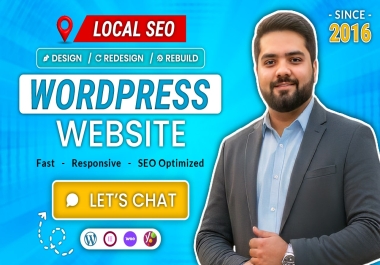 Build,  Rebuild,  Clone or Fix WordPress Website with Local SEO