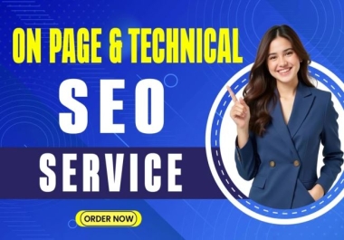 I will do website on page and technical seo optimization service
