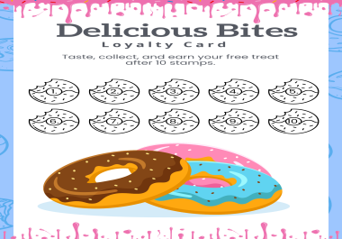 I Will Design Your Loyalty Card for Your Business