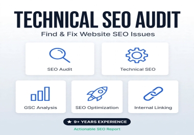 I will do a complete technical SEO audit of your website and provide an actionable report