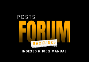 Boost Your Presence with 50 High Quality Manual Forum Backlinks