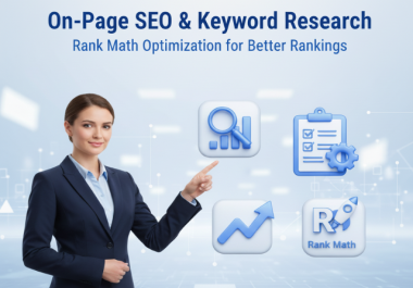 Professional On-Page SEO & Keyword Research with Rank Math Optimization