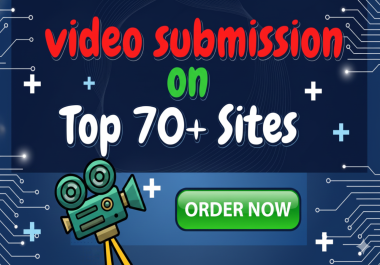 I will manually submit your video to 70 high authority video platforms for strong backlinks