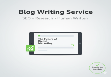 I will write engaging and SEO-friendly blog posts for your website