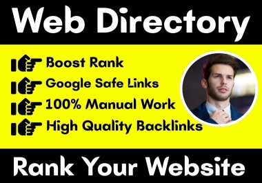 Provide 100+ Powerful Web Directory Submission Backlinks
