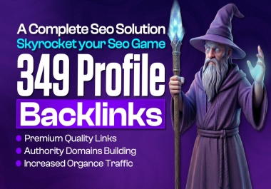 I will create 349 high quality profile backlinks for SEO ranking