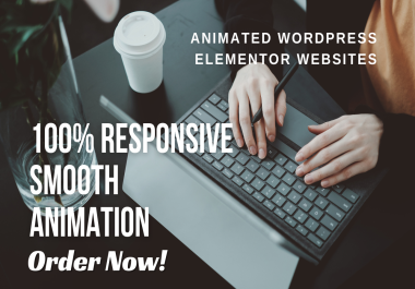 I will build a professional animation wordpress website with elementor