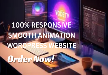 I will build a professional animation wordpress website with elementor