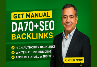 I Will Build 70 High Authority Manual White Hat SEO Backlinks