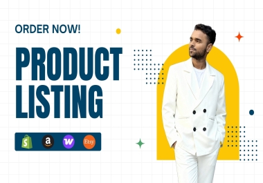 I will do professional ecommerce product listing and data entry