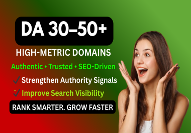 50 DA 50+ High Authority SEO Signals for Elite Ranking Power