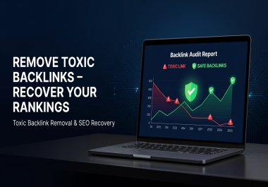 I will do backlink audit and remove spam links manually for Google ranking