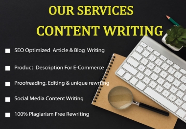 I will Professional Plagiarism-Free SEO Content Services