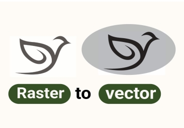 I Will Convert Your Raster Image to a high-quality vector.