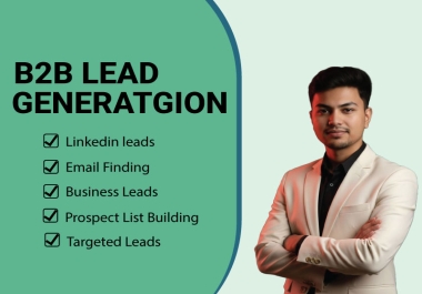 I provide targeted B2B leads with verified email lists
