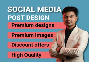 I will create professional social media designs for Instagram & LinkedIn or any platform