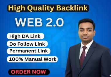 I will do high quality 100+ Web 2.0 link service manually