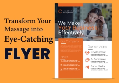 I will design your professional business flyer or brochure for your business